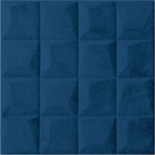 HCS deco 3D samolepicí stěnové čtverce, kostky samet 2 ks, námořnická modrá - Samolepiace obklady - Hlavný obrázok