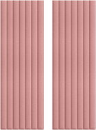 HCS deco 3D samolepicí stěnové obdelníky, mini pruhy samet 2 ks, růžové - Samolepicí obklady