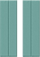 HCS deco 3D samolepicí stěnové obdelníky, pruhy samet 2 ks, mintové - Samolepicí obklady