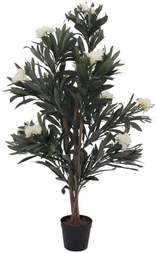 Oleander, white, 120 cm - Artificial Tree - Main image