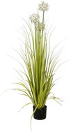 Allium grass with white flowers, 120 cm - Artificial Grass