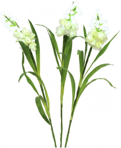 Arum sada bílá, s bílými LED diodami, 85 cm - Umělá květina - Hlavní obrázek