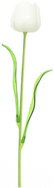 Tulip white - crystal, 61 cm, 12 pcs - Artificial Flower