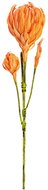 Větvička dállie, oranžová, 100 cm - Umělá květina
