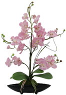 Orchidej aranžmá s květináči, růžová, 60 cm. - Umělá květina