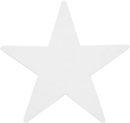 Dekorativní silueta hvězdy, bílá, 58cm - Vánoční dekorace - Main image