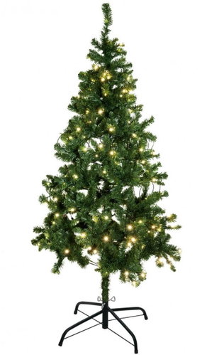 Umělý vánoční stromek s LED bílými žárovkami, 180 cm - Vánoční stromek - Main image