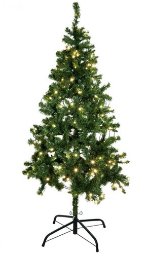 Umělý vánoční stromek s LED bílými žárovkami, 210 cm - Vánoční stromek - Main image