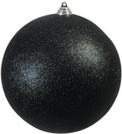 Vánoční dekorační ozdoba, 20 cm, černá se třpytkami, 1 ks - Vánoční ozdoby