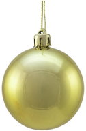 Vánoční dekorační ozdoby, 6 cm, zlatá metalíza, 6 ks - Vánoční ozdoby
