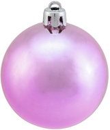 Vánoční dekorační ozdoby, 6 cm, růžová metalíza, 6 ks - Vánoční ozdoby