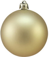 Vánoční dekorační ozdoby, 7 cm, zlatá matná, 6 ks - Vánoční ozdoby