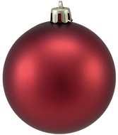 Vánoční dekorační ozdoby, 7 cm, červené matné, 6 ks - Vánoční ozdoby