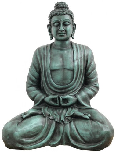 Socha Budhy, černá, 120 cm - Dekorace - Main image