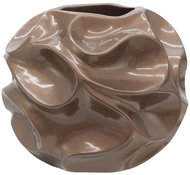 Bubble designový květináč 35cm, hnědý - Květináč