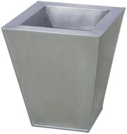 Květináč zinek, hranatý, výška 25 cm - Květináč