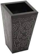 Zinkový květináč se vzorem, výška 31 cm - Květináč