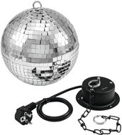 Eurolite Zrcadlová koule 20cm SET, včetně motorku - Disco koule