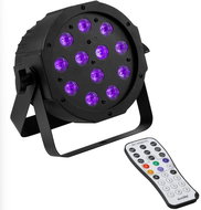 Eurolite LED SLS-12 UV Floor, 12x1W UV LED, DMX, IR - LED PAR Spotlight