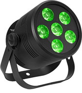 Eurolite LED Silent PAR spotlight 6 QCL floor, black - LED PAR Spotlight