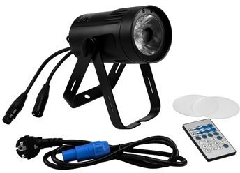 Eurolite LED PST-15 MK2 Spot spotlight, 1x15W WW, DMX, IR, black - LED PAR Spotlight - Main image