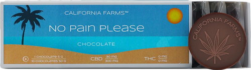 California Farms No pain please Chocolate, 300 mg CBD - CBD - Main image