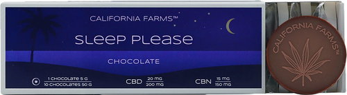 California Farms Sleep please Chocolate, 200 mg CBD, 150 mg CBN - CBD - Main image