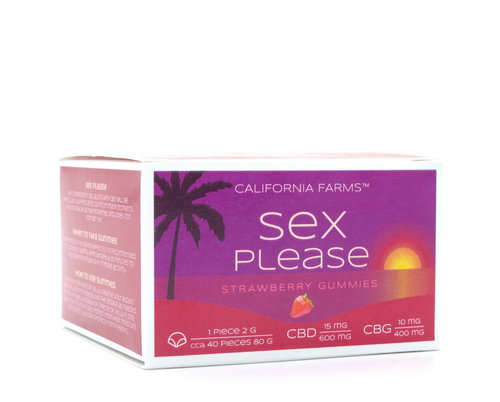 California Farms Sex Please Jelly, 600 mg CBD, 400 mg CBG - CBD - Main image
