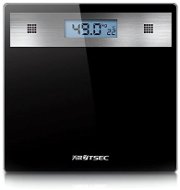 Verk 17090 Digitálna osobná váha sklenená, LCD, 180 kg / 100 g, čierna - Osobná váha