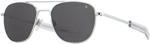 American Optical Original Pilot silver with grey lenses - Sunglasses - Main image