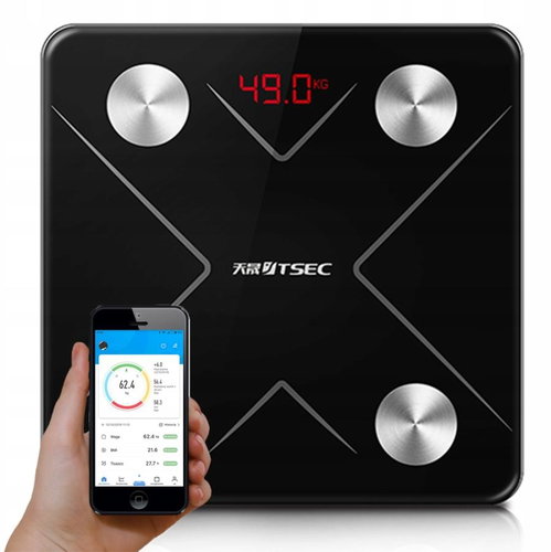 Verk Smart Bluetooth Personal Scale, Black - Bathroom Scale - Main image