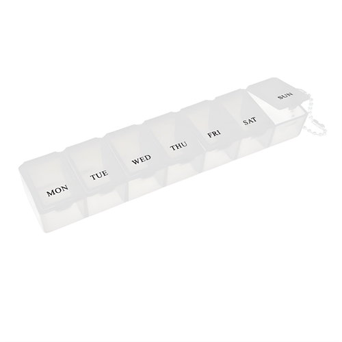 Verk 15850 Medication dispenser 7-day, clear - Medication Organiser - Main image