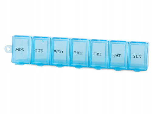 Verk 15850 Dávkovač léků 7denní, modrý - Pill Dispenser - Main image