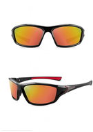 STYLE4 Sport polarized sunglasses Tours, black, orange lenses - Sunglasses