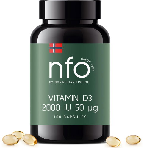 NFO Vitamin D3 2000 IU 50 µg [100 měkkých kapslí] - Vitamín D3 - Hlavní obrázek