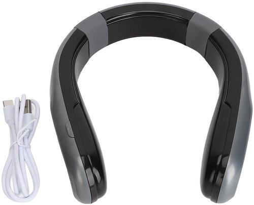 Verk 24471 Intelligent USB Rechargeable Neck Warmer, black and grey - Massage Collar  - Main image