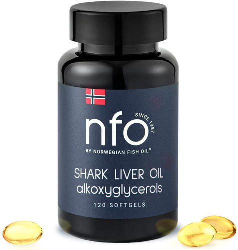 NFO Shark Liver Oil [120 softgels] - Dietary Supplement - Main image