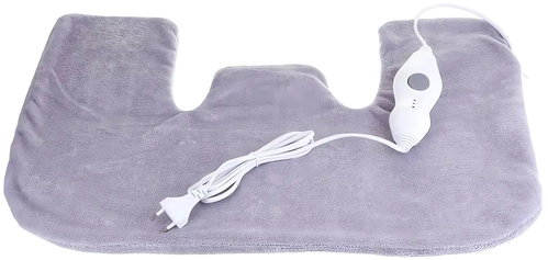 Verk 24474 Electric neck and shoulder warming blanket 70 W, grey - Heated Blanket - Main image