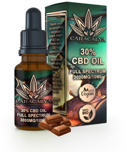 Caracalya 30% CBD Konopný olej 10 ml - čokoláda - CBD - Main image