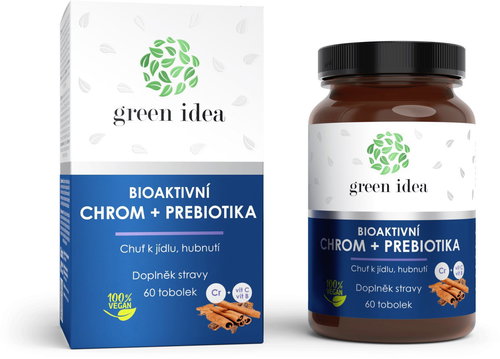 GREEN IDEA Bioactive chromium + prebiotics 60 capsules - Dietary Supplement - Main image