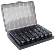 Ruhhy 24287 Weekly medicine dispenser, black - Pill Dispenser