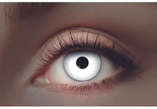 Guirca contact lenses white - UV luminous - Halloween Main image Guirca contact lenses white - UV luminous - Halloween - Contact Lenses - Main image