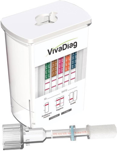 VIVADiag Multitest 7 in 1 to detect the most common drugs available - Home Test - Main image