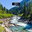 Mountain river motif