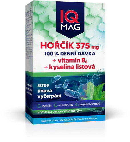 IQ Mag Magnesium 375 mg + B6 + folic acid - Magnesium - Main image