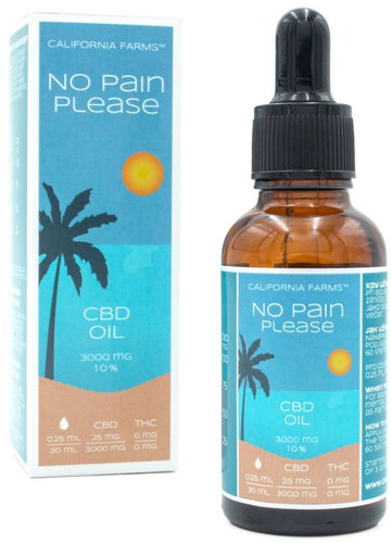 California Farms No pain please oil, 3000 mg CBD - CBD - Main image