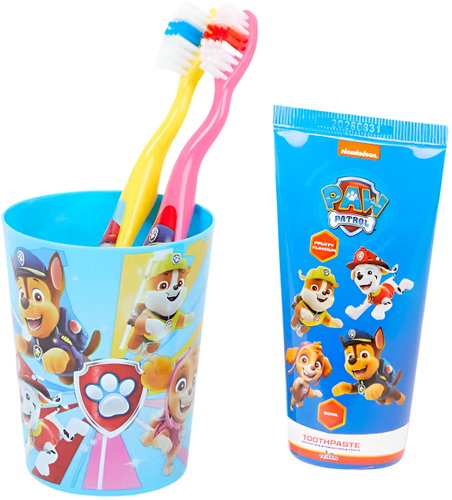 Paw Patrol Children's teeth cleaning kit, blue - Oral Hygiene Set - Main image