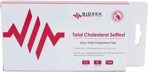 Biozek Total Cholesterol test - domácí test na určení celkového cholesterolu v krvi - Home Test - Main image