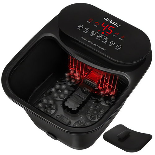Ruhhy 26894 Hydromassage foot massager with heating 550 W, black - Spa Massager - Main image