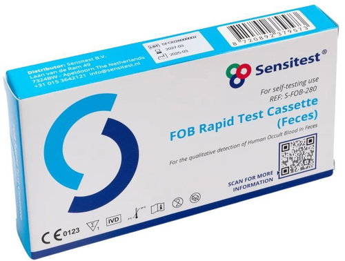 Sensitest FOB test - test na skryté krvácení ve stolici - Domácí test - Hlavní obrázek